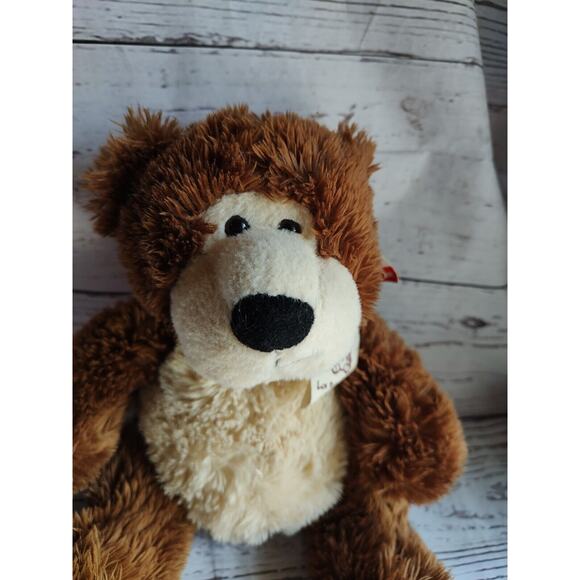 Aurora 7"inch Sitting Luv to Cuddle Brown Bear With Tags plush stuffed animal - Picture 2 of 9